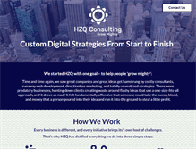 Tablet Screenshot of hzqconsulting.com